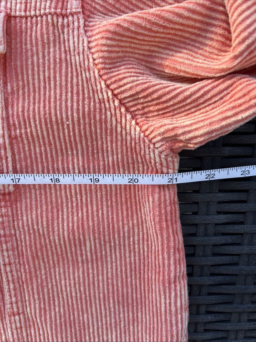 POL Medium Women's Coral Corduroy Jacket boho festival chic cotton cropped - Picture 6 of 7
